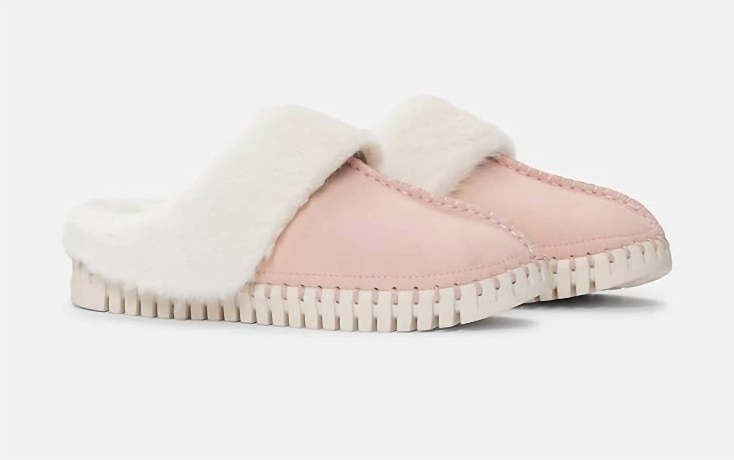 Ilse Jacobsen - Women's Tulip Faux Fur Trimmed Slippers