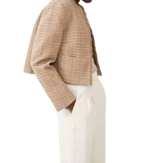 French Connection - Blazer sem gola Effie Boucle