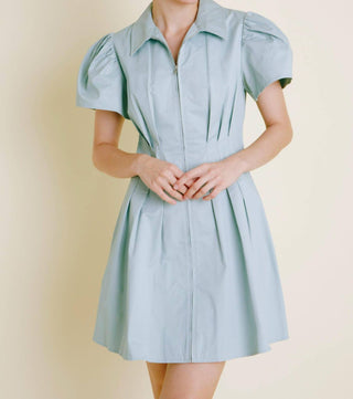 Aureum - Vestido curto plissado Robin