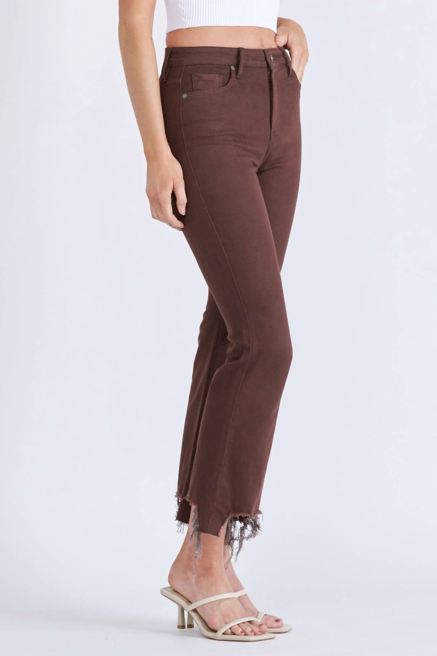 Hidden - Happi High-rise Crop Flare Jean