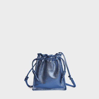 Lemiz - Bolsa feminina mini Bowie de couro com cordão