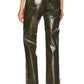 Pistola - Cassie Faux Leather Straight Fit Jeans