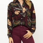 Oliphant - Turin Wine Button Down Blouse