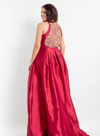 Rachel Allan - Beaded Mikado Prom Gown