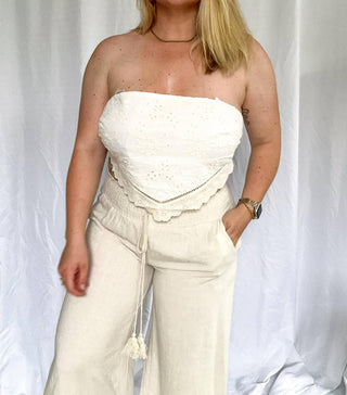 Bucketlist - Blusa bordada Golden Tide feminina