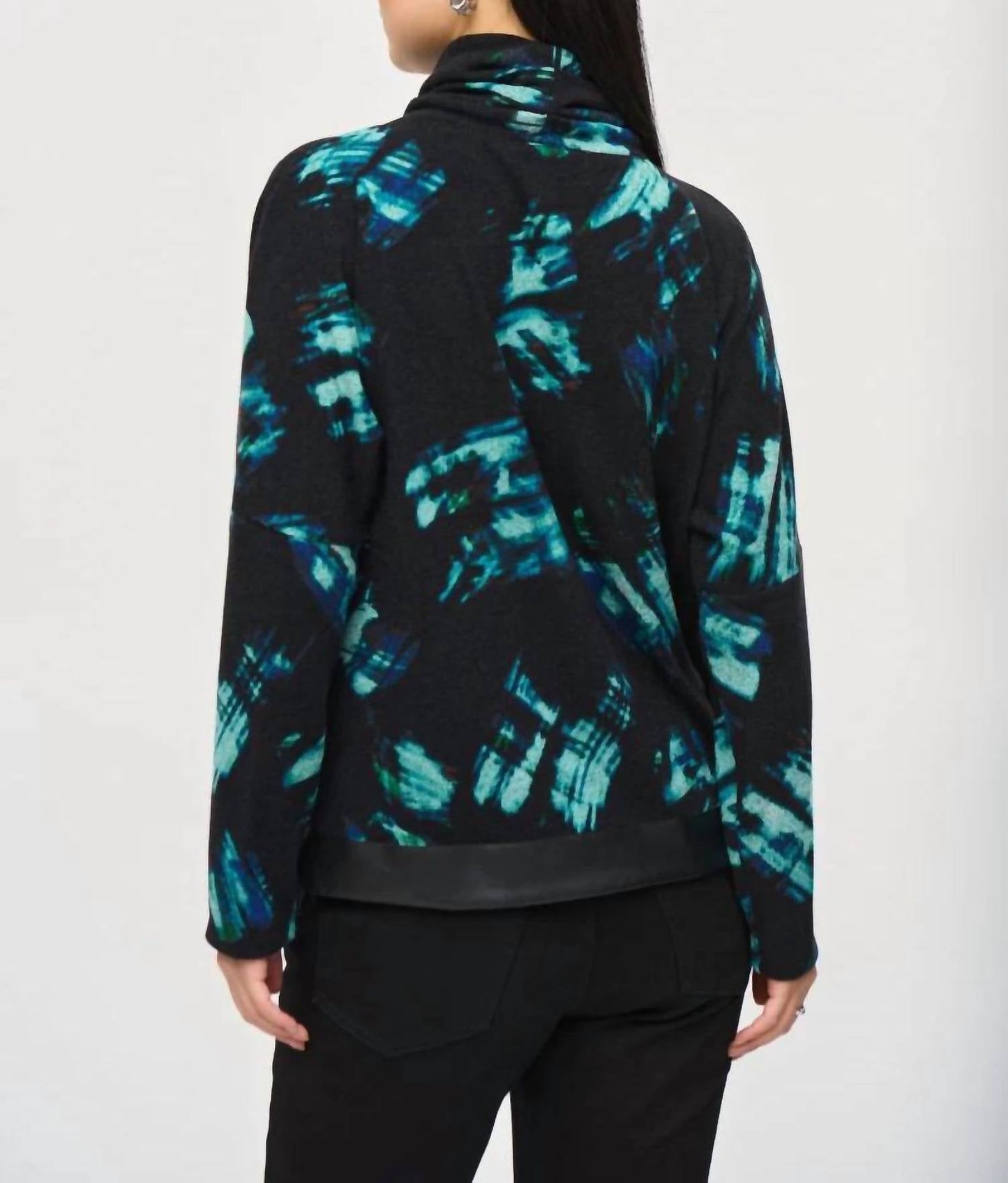 Joseph Ribkoff - Bohemian Abstract Cowl Neck Top