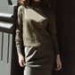 Mima Rosso - Knit Mockneck Boxy Top