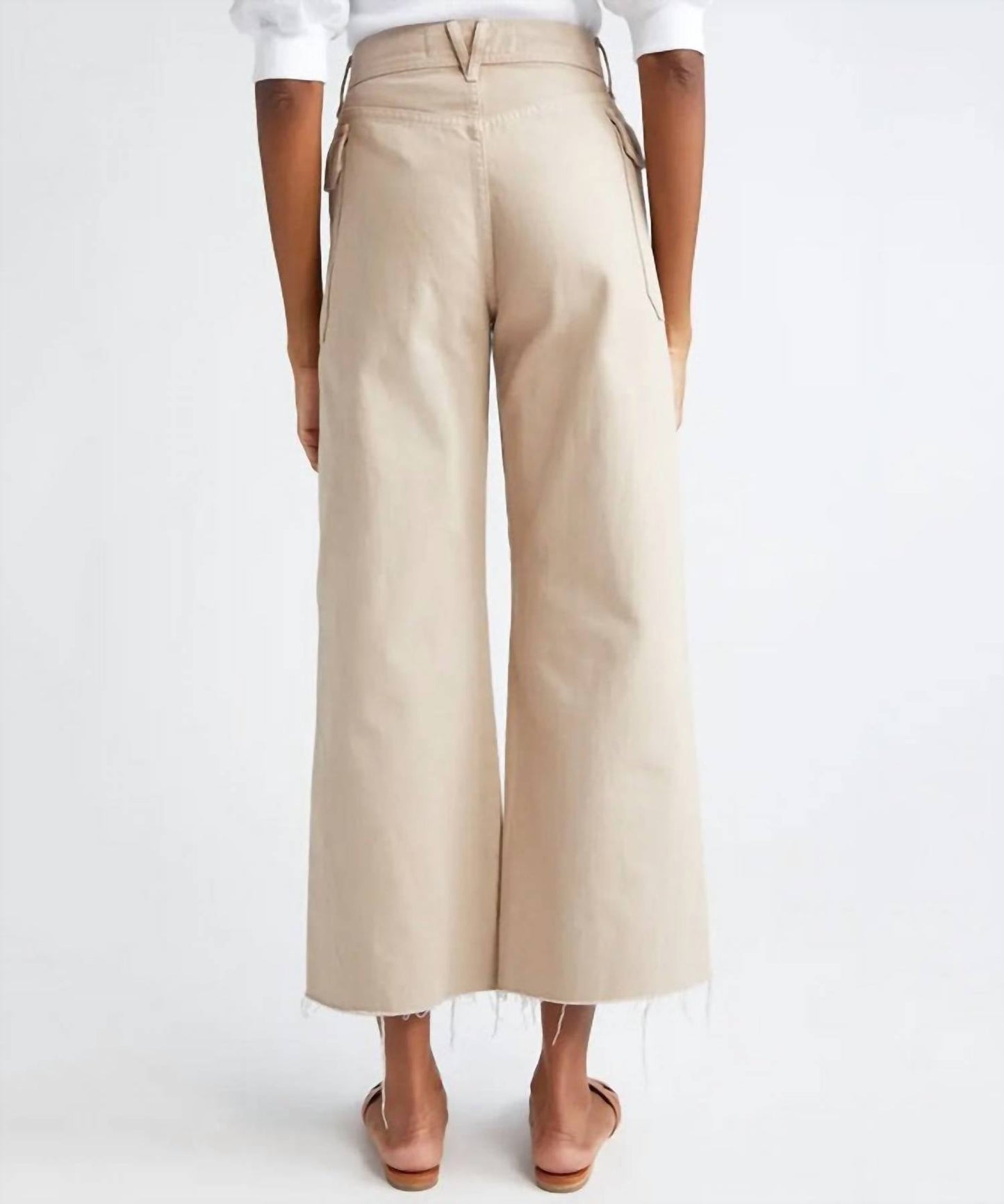 Veronica Beard - Taylor Crop Wide Leg Cargo Jeans