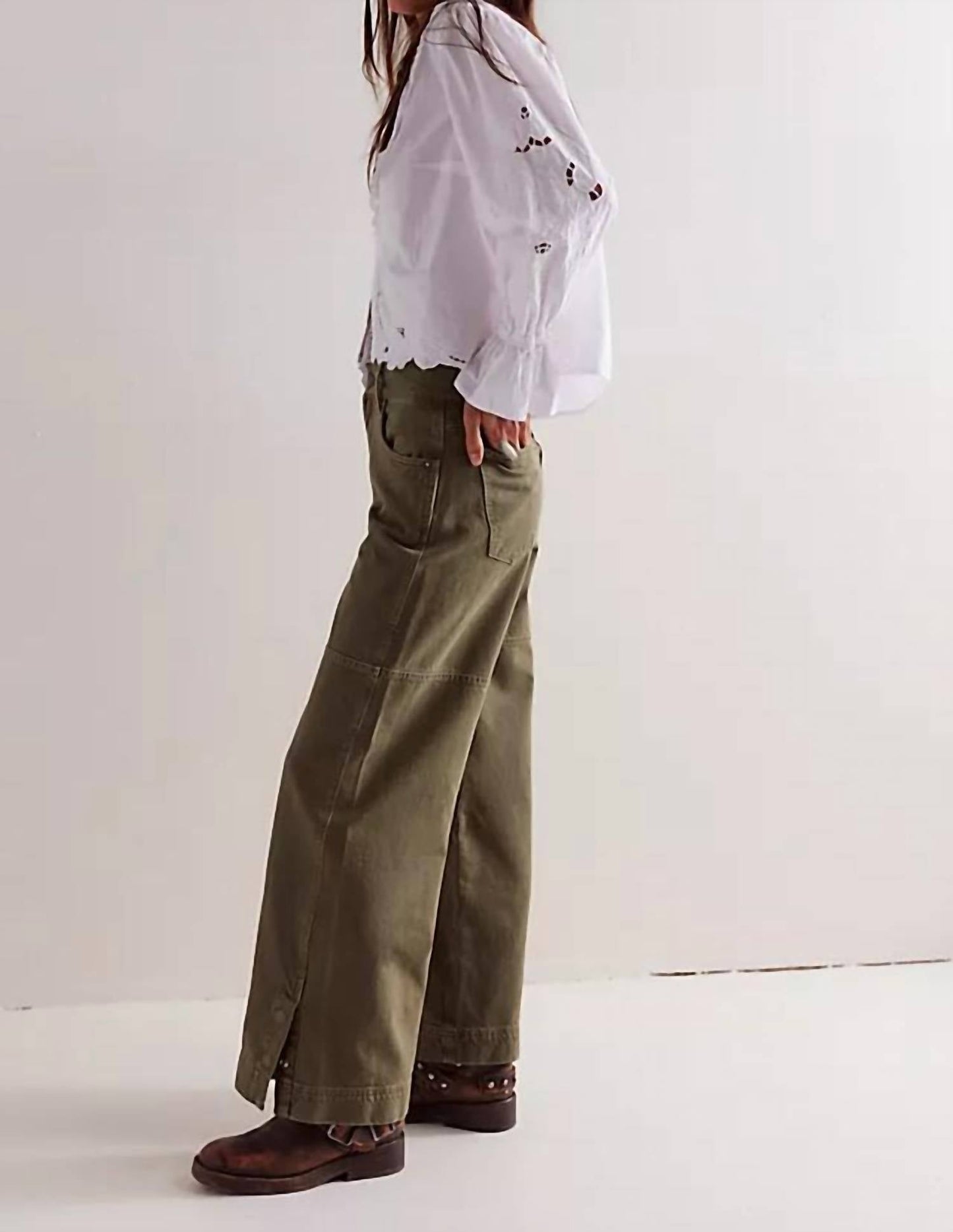 Free People - Benji Relaxed Wide Leg Jeans