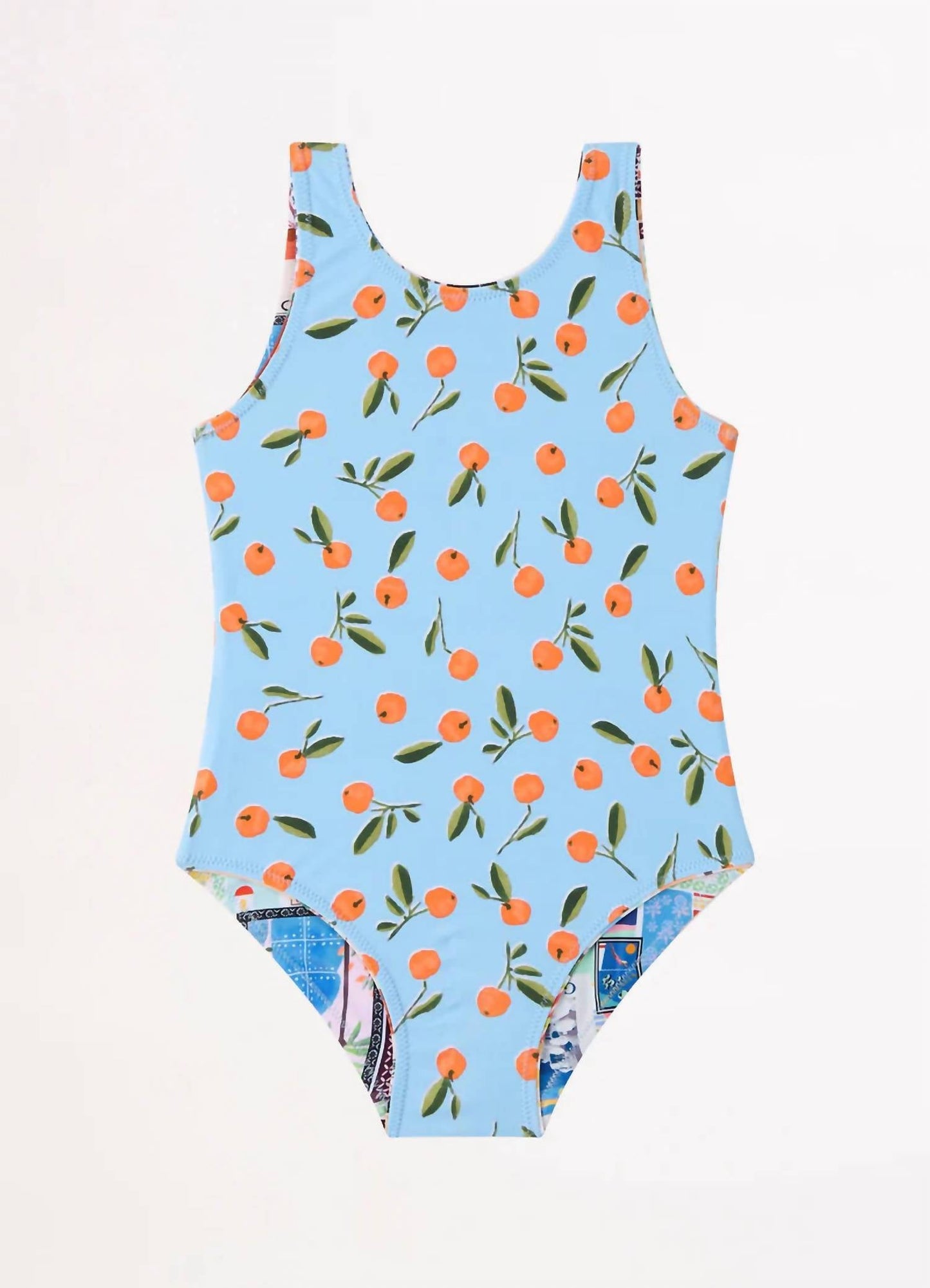 Seafolly - Girl's On Vacation Reversible One Piece Swimsuit
