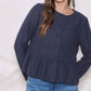 Able - Tweed Shimmer Peplum Jacket
