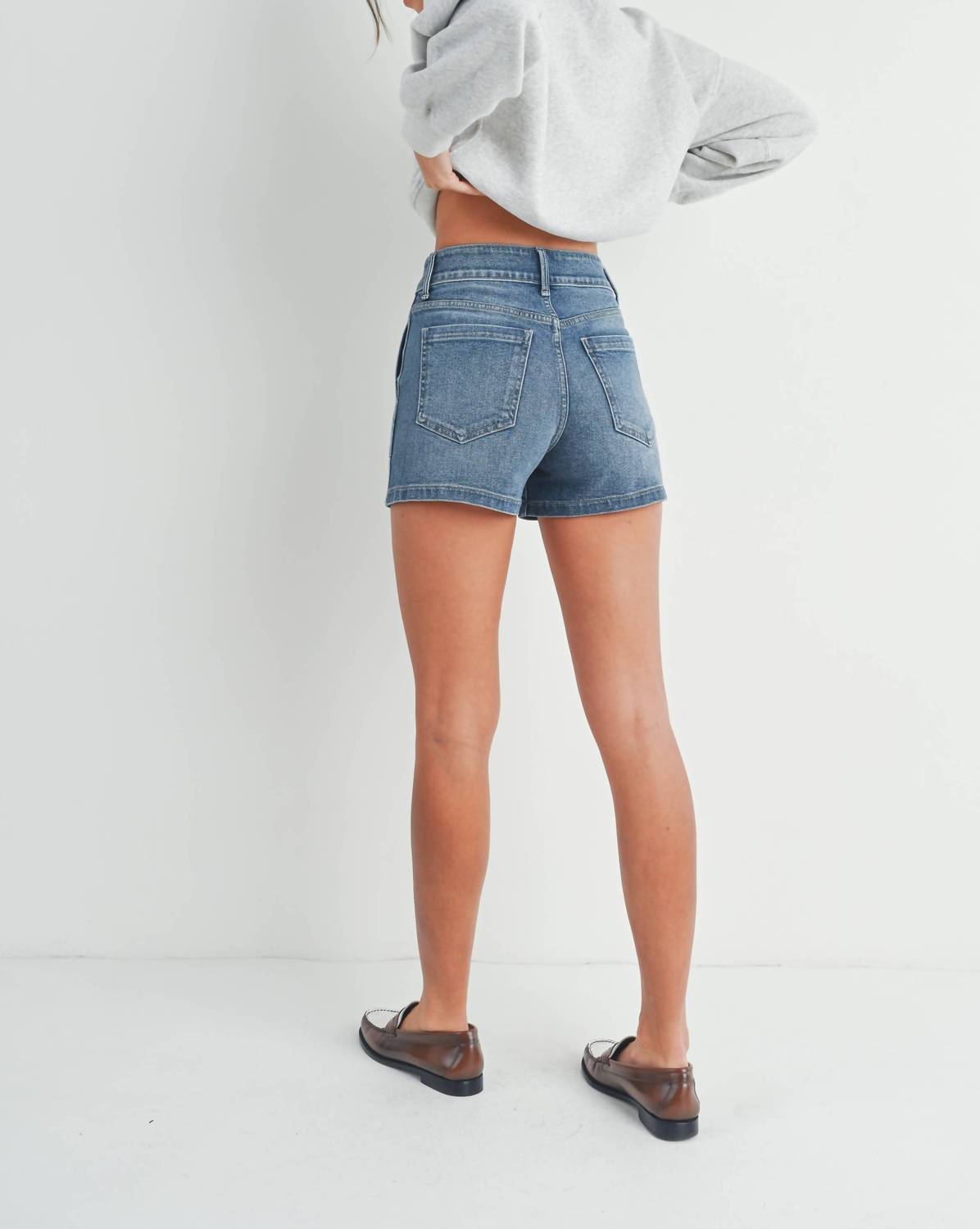 Just Black Denim - High Rise Utility Cargo Short