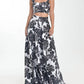 Steffany Milano - Monochrome Rose Print Two-piece Set