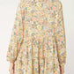 Entro - Floral Tiered Long-sleeved Dress