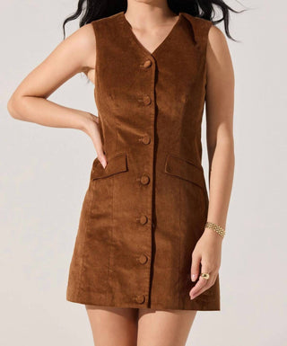 Astr - Gisselle Corduroy Mini Dress