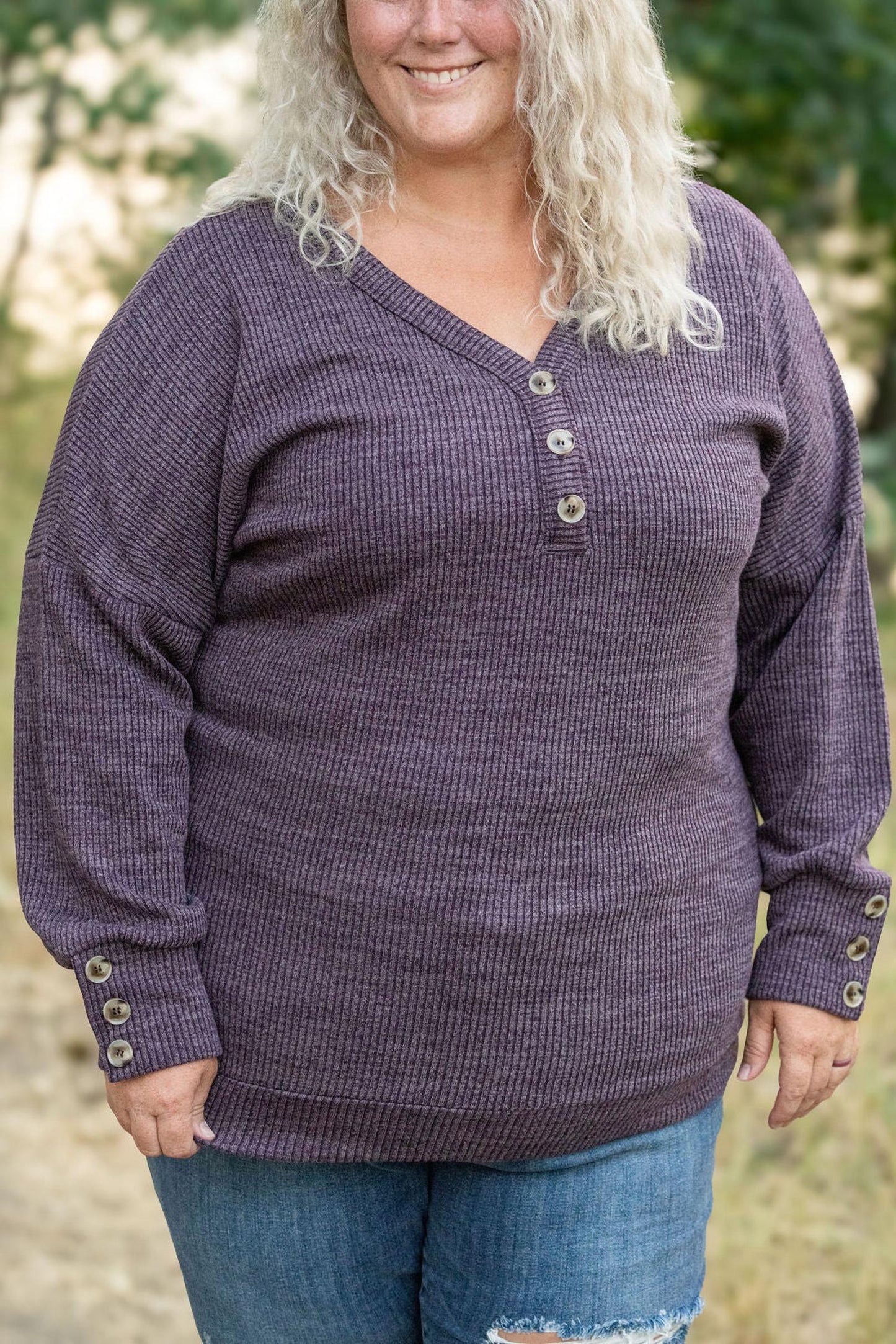 Michelle Mae - Brittney Button Sweater