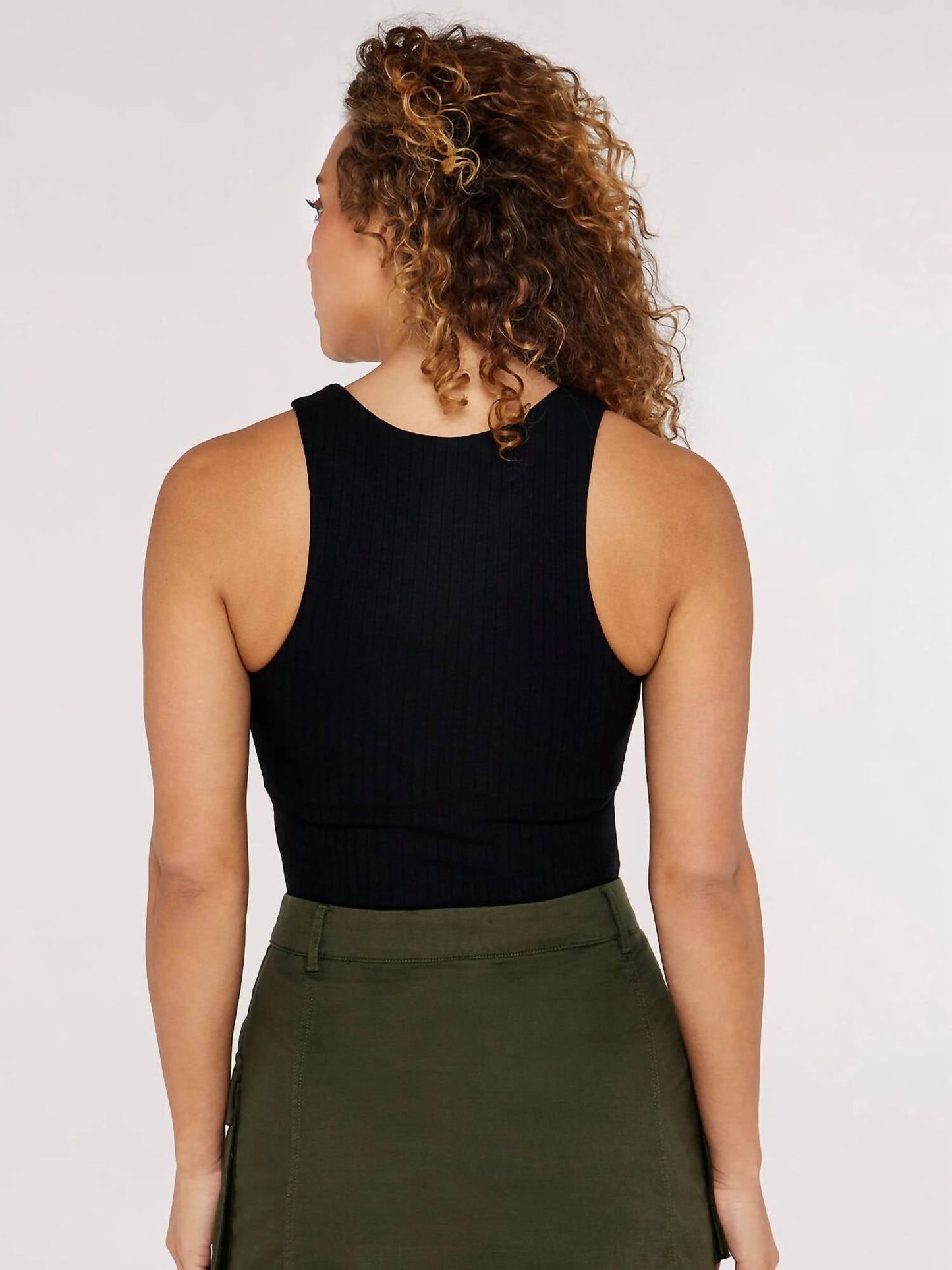 Apricot - Ribbed Bodysuit