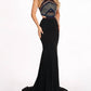 Rachel Allan - Beaded Jersey Evening Gown