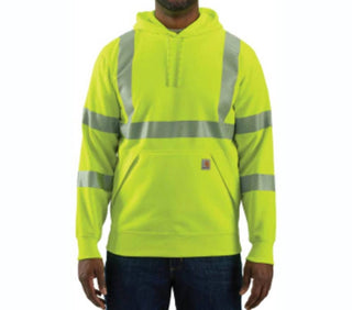 Carhartt - Men's Rain Defender High-vis Ansi Class 3 Pullover Hoodie