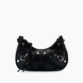 Like Dreams - Bolsa transversal feminina Soleil com tachas em formato de lua