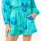 Bindu - Carlie Stripes And Tulip Print Shorts