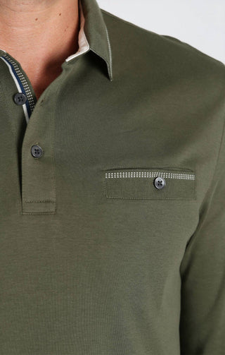 Jachs New York - Camisa polo de manga comprida em algodão de luxo