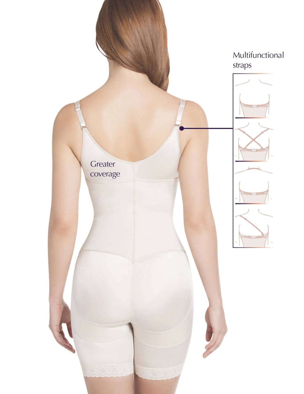 Siluets - Women's Thermal Latex Shaper Mid-thigh Style Without Zipper