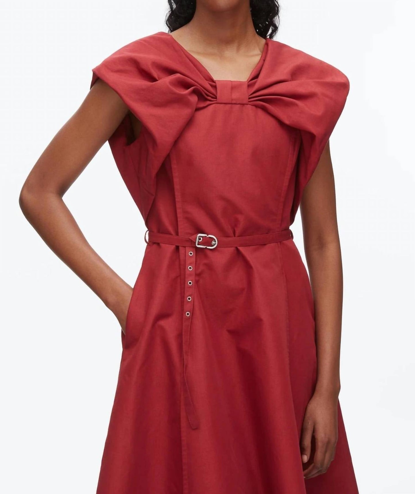 3.1 Phillip Lim - Bow Midi Dress With Belt