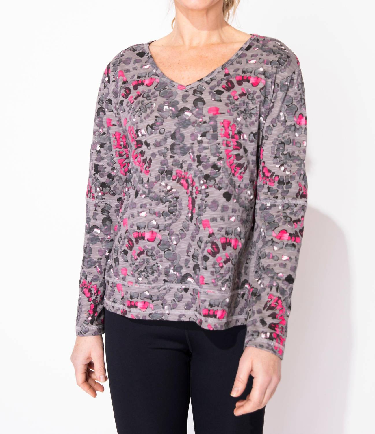 Habitat - Cotton Slub Kaleidescope High Lo Tee