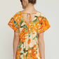 Entro - Printed Babydoll Top