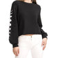 Chrldr - MOON PHASES - Balloon Sleeve Lounge Top