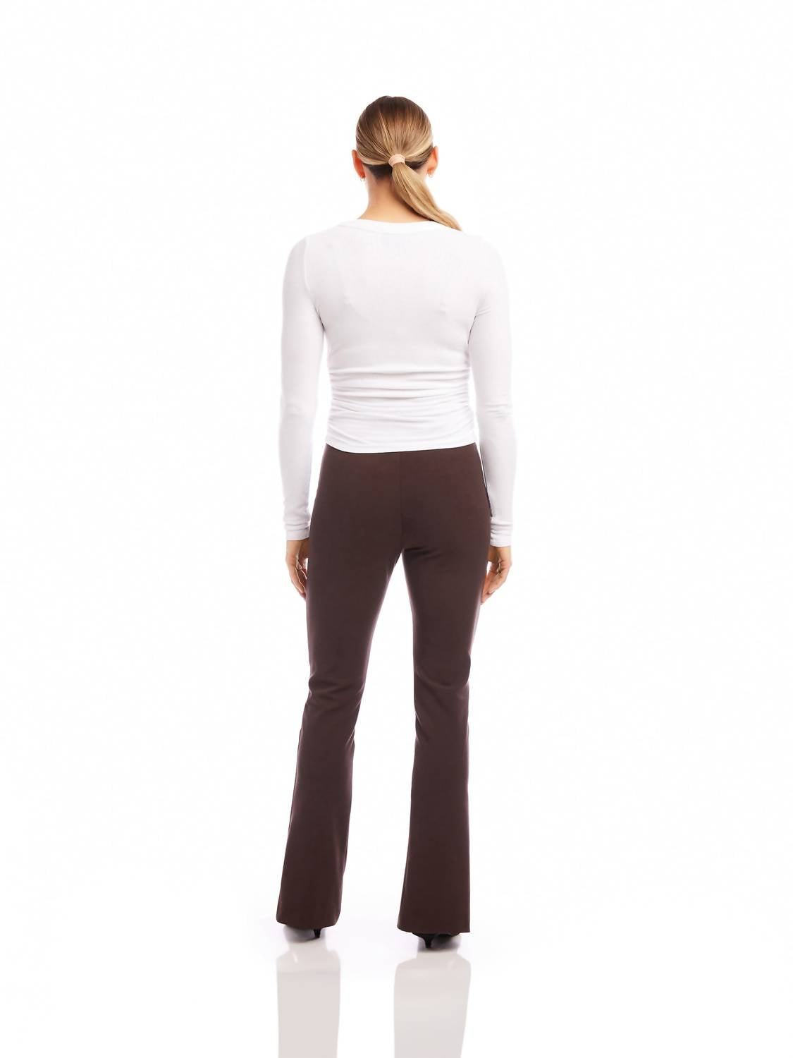 Fifteen Twenty - Long Sleeve Side Shirred Top