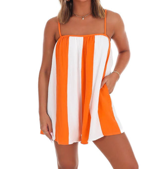 Cloud Ten - Tailgate Mood Striped Romper