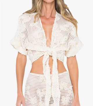 Jbq - Garden Tie Front Top