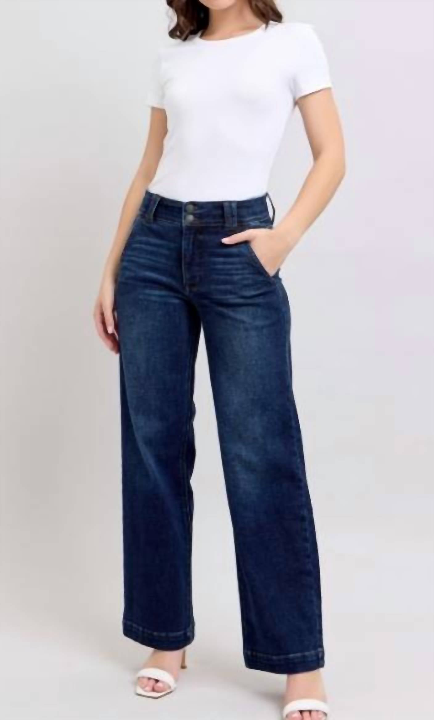 Judy Blue - Adrianna HW Wide Leg Jean