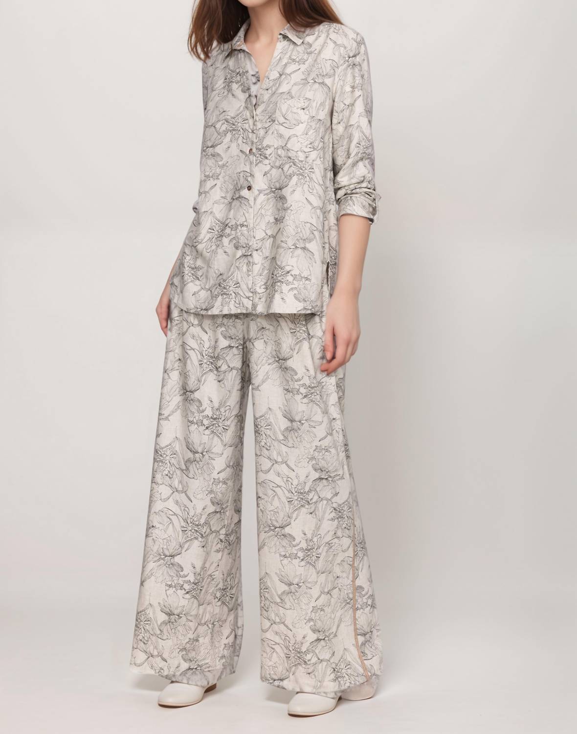 Johnny Was - Etched Floral Wide Leg Pant
