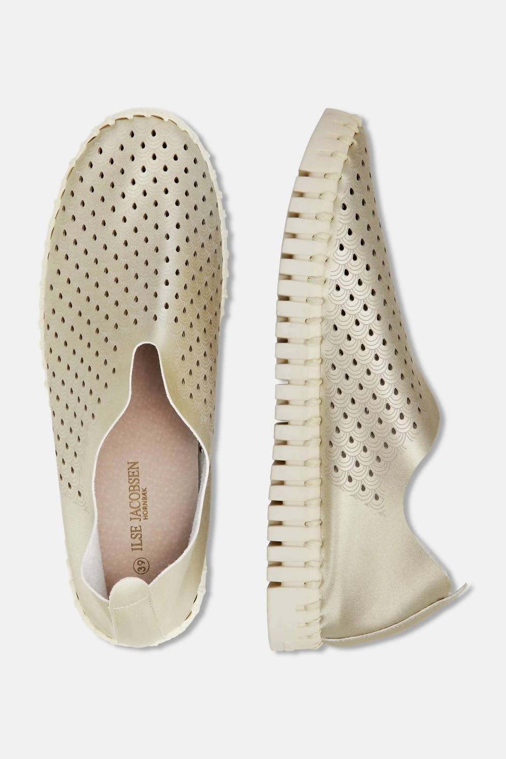 Ilse Jacobsen - Women's Metallic Tulip Slip-on