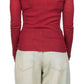 6397 - Skinny Rib V Cardigan