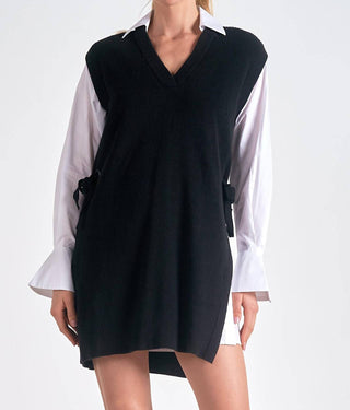 Elan - Vestido Suéter Camisa
