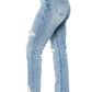 Judy Blue - Rigid Magic Destroyed Straight Leg Jean
