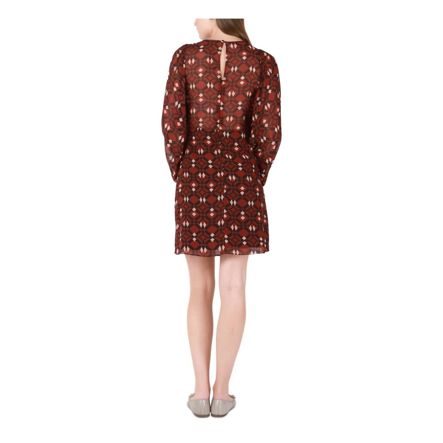 Black Tape - Women's Tape Geometric Print Shift Dress
