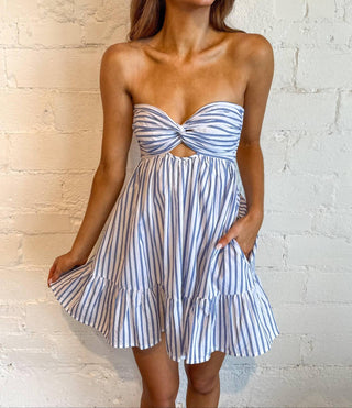 Cotton Candy La - Care Free Striped Romper