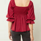 Entro - Square Neck Babydoll Top