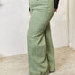 Risen - Women's Full Size Raw Hem Wide-leg Jeans