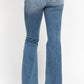 Judy Blue - Mid-Rise Button Flare Jean