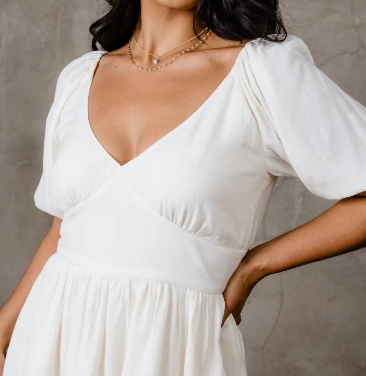 Able - Arden Ruched Mini Dress