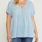 Entro - Waffle Knit Babydoll Top