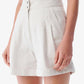 Iro - Canva High-Waisted Denim Shorts