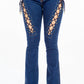 American Bazi - Chic Lace Up High Rise Denim