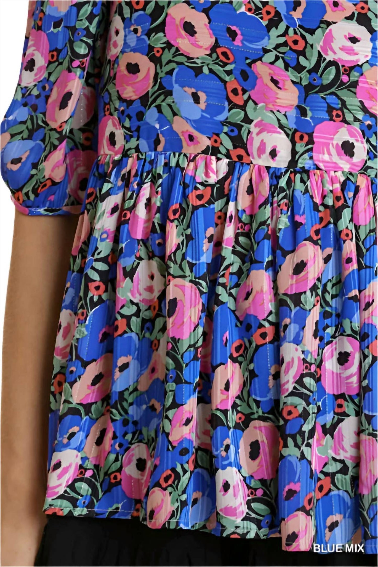 Umgee - Floral Short Sleeve Top